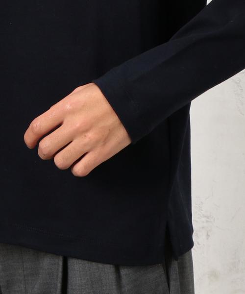 green label relaxing（グリーンレーベルリラクシング）の「KC SUPIMA/C PONTE C/N LS◆（Tシャツ/カットソー・メンズ・ホワイト/グレー/ネイビー・LARGE/SMALL/MEDIUM）」の9枚目の写真