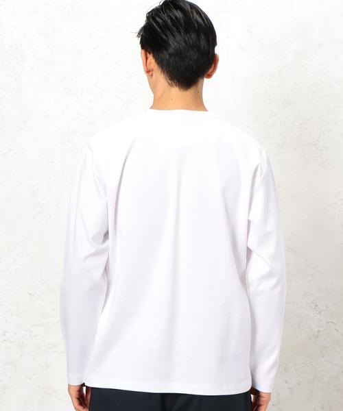 green label relaxing（グリーンレーベルリラクシング）の「KC SUPIMA/C PONTE C/N LS◆（Tシャツ/カットソー・メンズ・ホワイト/グレー/ネイビー・LARGE/SMALL/MEDIUM）」の12枚目の写真