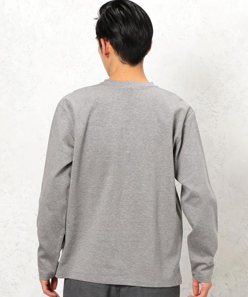 green label relaxing（グリーンレーベルリラクシング）の「KC SUPIMA/C PONTE C/N LS◆（Tシャツ/カットソー・メンズ・ホワイト/グレー/ネイビー・LARGE/SMALL/MEDIUM）」の5枚目の写真