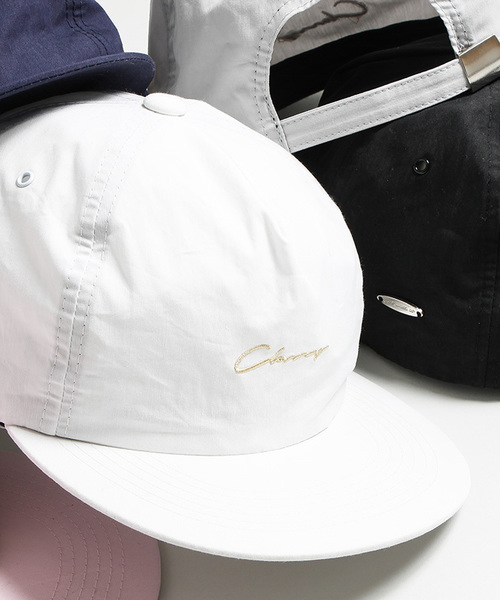 WEGO（ウィゴー）の「WEGO/コットンナイロン5パネルキャップ（キャップ・メンズ・ネイビー/ライトピンク/ブラック/ホワイト/ライトグレー・FREE）」の2枚目の写真