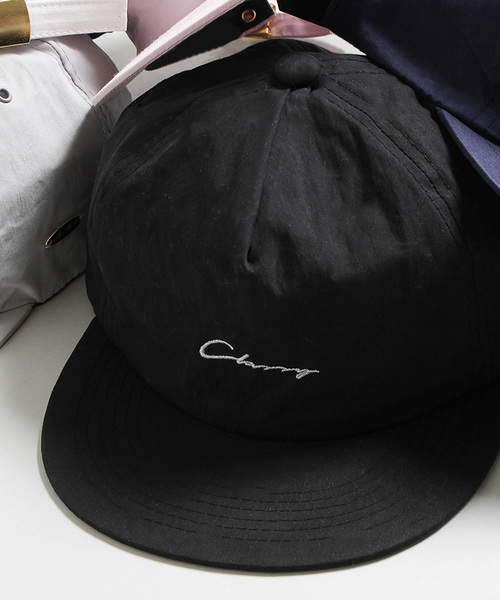 WEGO（ウィゴー）の「WEGO/コットンナイロン5パネルキャップ（キャップ・メンズ・ネイビー/ライトピンク/ブラック/ホワイト/ライトグレー・FREE）」の3枚目の写真