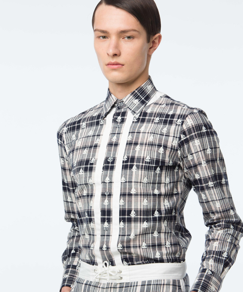 koe×THOM BROWNE（コエトムブラウン）の「[koe×THOM BROWNE]MENS MADRAS BUTTONDOWN SHIRT（シャツ/ブラウス・メンズ・マルチ・SMALL/LARGE/MEDIUM）」の15枚目の写真