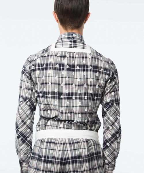 koe×THOM BROWNE（コエトムブラウン）の「[koe×THOM BROWNE]MENS MADRAS BUTTONDOWN SHIRT（シャツ/ブラウス・メンズ・マルチ・SMALL/LARGE/MEDIUM）」の4枚目の写真