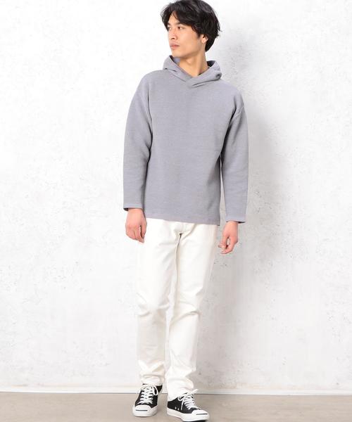 green label relaxing(グリーンレーベルリラクシング)の「KC PE/MIX RIPPLE フーディー ニット◆(パーカー・メンズ・ブラック/グレー/ベージュ・LARGE/MEDIUM/SMALL)」の14枚目の写真