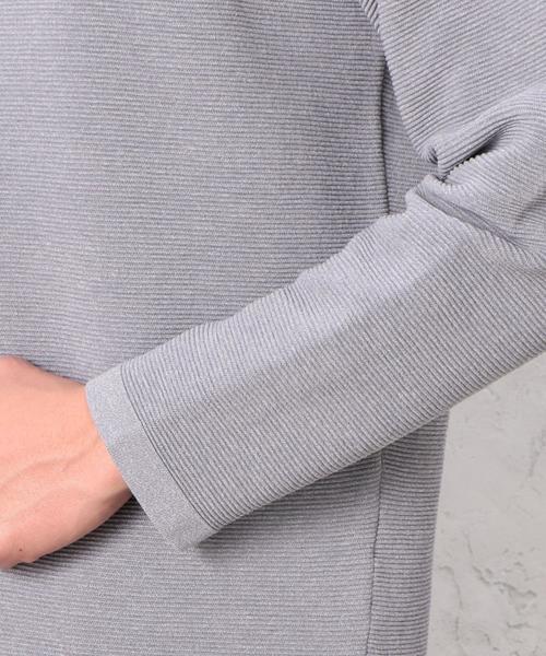 green label relaxing(グリーンレーベルリラクシング)の「KC PE/MIX RIPPLE フーディー ニット◆(パーカー・メンズ・ブラック/グレー/ベージュ・LARGE/MEDIUM/SMALL)」の5枚目の写真