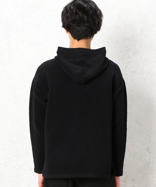 green label relaxing(グリーンレーベルリラクシング)の「KC PE/MIX RIPPLE フーディー ニット◆(パーカー・メンズ・ブラック/グレー/ベージュ・LARGE/MEDIUM/SMALL)」の8枚目の写真