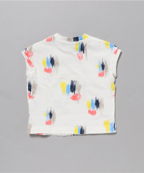 SWAP MEET MARKET(スワップミートマーケット)の「クレヨンプリントTシャツ(Tシャツ/カットソー・キッズ・ホワイト・140/110/130/100/120/80/90)」の2枚目の写真
