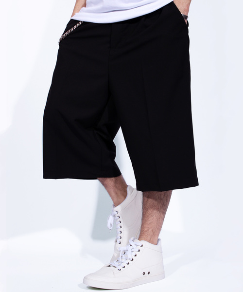 ８(eight)（エイト）の「ガウチョパンツ ワイド サルエルパンツ（スラックス・メンズ・グレー/ブラック・X-LARGE/MEDIUM/LARGE）」の2枚目の写真