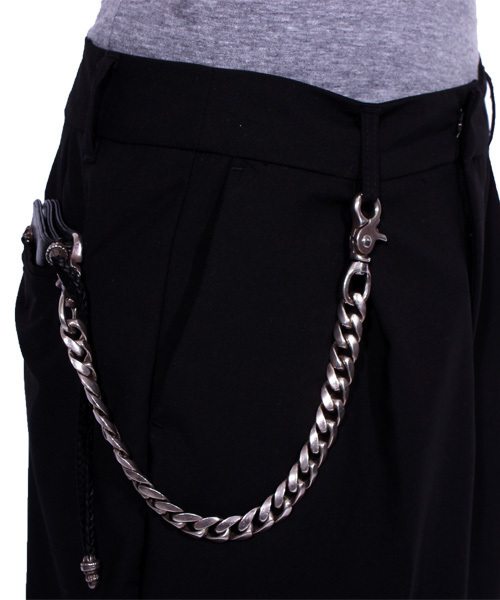 ８(eight)（エイト）の「ガウチョパンツ ワイド サルエルパンツ（スラックス・メンズ・グレー/ブラック・X-LARGE/MEDIUM/LARGE）」の6枚目の写真