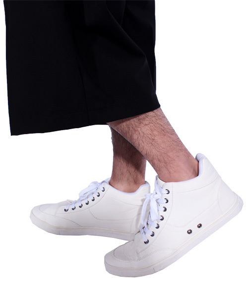 ８(eight)（エイト）の「ガウチョパンツ ワイド サルエルパンツ（スラックス・メンズ・グレー/ブラック・X-LARGE/MEDIUM/LARGE）」の7枚目の写真