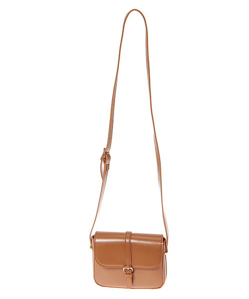 Color（カラー）の「フェイクレザーベルトショルダーバッグ（クラッチバッグ・レディース・ブラック/グレー/キャメル/スモークピンク/ライトベージュ・FREE）」の6枚目の写真