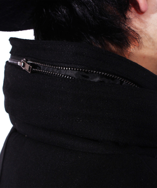 ８(eight)（エイト）の「ボリュームネック スタジャン スタジアムジャンパー メルトン（スタジャン・メンズ・ブラック/ネイビー/グレー・MEDIUM/LARGE/X-LARGE）」の9枚目の写真