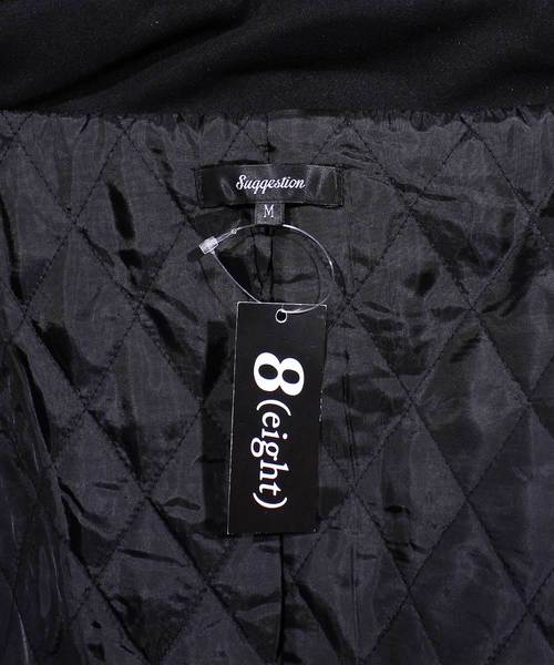 ８(eight)（エイト）の「ボリュームネック スタジャン スタジアムジャンパー メルトン（スタジャン・メンズ・ブラック/ネイビー/グレー・MEDIUM/LARGE/X-LARGE）」の12枚目の写真