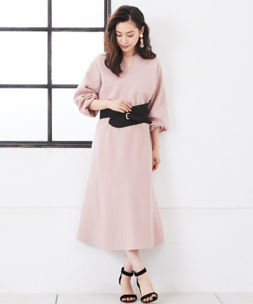 RIVE DROITE（リヴドロワ）の「アンゴラタッチマーメイドスカート（スカート・レディース・ブラック/ピンク・FREE）」の6枚目の写真