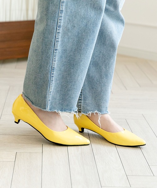 Newlyme(ニューリーミー)の「3cmヒールポインテッドトゥパンプス(パンプス・レディース・その他/ホワイト/ブラック系その他/ベージュ/インディゴブルー/レッド/クリアブラック/ブラック系その他2/グリーン/ピンク/ボルドー/モカ/ブラック/シルバー/パープル/チェリーピンク/ゴールド/ブラウン系その他/ブルーグリーン/ネイビー/イエロー/レオパード/パイソン/ブラック系その他3/クリーム/ベージュ系その他/オレンジ・23㎝/23cm/22.5㎝/24㎝/22cm/23.5㎝/24.5㎝/25.5cm/25㎝/24cm/24.5cm/25cm/22.5cm/23.5cm)」の18枚目の写真