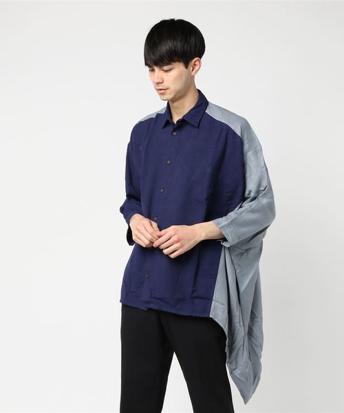 チャイハネ(チャイハネ)の「【チャイハネ】エスニック刺繍入り メンズ変形シャツ(シャツ/ブラウス・メンズ・ブラック/ターコイズブルー/ナチュラル・FREE)」の14枚目の写真