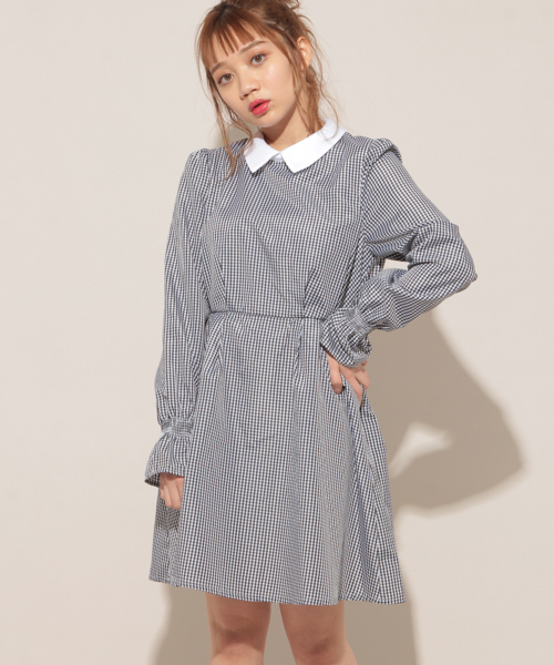 Apres Jour アプレジュール の 襟つきギンガムワンピース Zozotown限定アイテム ワンピース Wear