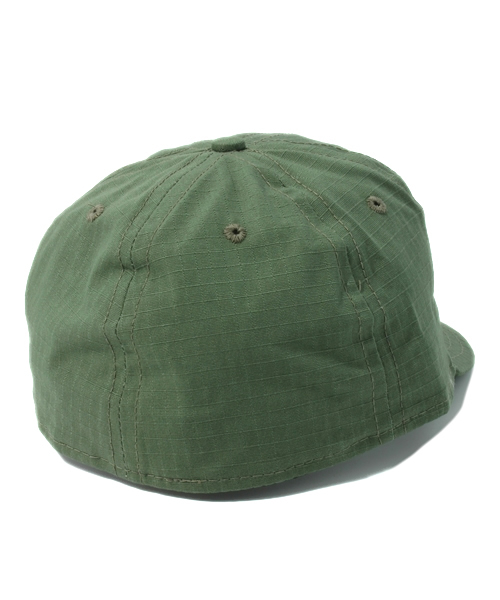 BEAMS（ビームス）の「Ebbets Field Flannels  / コットン ベースボールキャップ（キャップ・メンズ・オリーブ/ネイビー・7 3/8）」の4枚目の写真