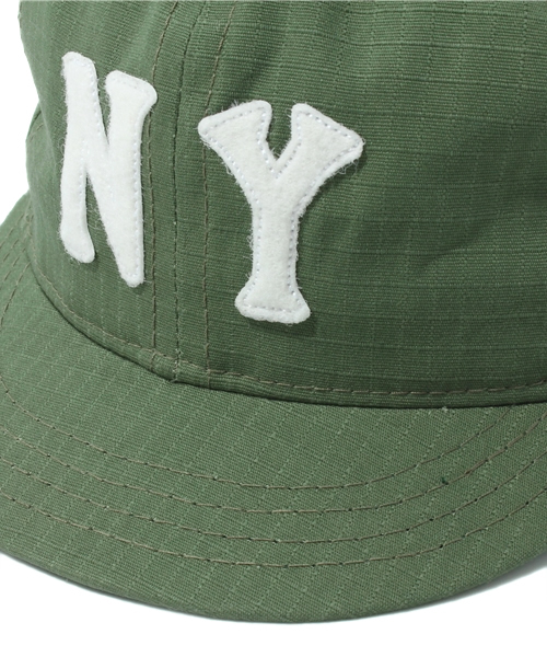 BEAMS（ビームス）の「Ebbets Field Flannels  / コットン ベースボールキャップ（キャップ・メンズ・オリーブ/ネイビー・7 3/8）」の5枚目の写真