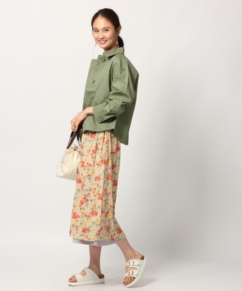 GLOBAL WORK（グローバルワーク）の「シャツブルゾン/786001（ブルゾン・レディース・ベージュ/ネイビー/カーキ・MEDIUM/LARGE）」の5枚目の写真