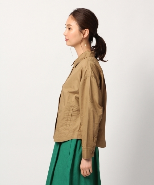 GLOBAL WORK（グローバルワーク）の「シャツブルゾン/786001（ブルゾン・レディース・ベージュ/ネイビー/カーキ・MEDIUM/LARGE）」の8枚目の写真