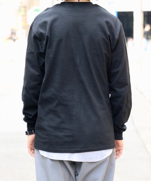 C.E.L.STORE（セルストア）の「【WEB限定】GILDAN/ギルダン 6OZ L/S POCKET TEE ポケットL/S T シャツ(ユニセックス)（Tシャツ/カットソー・メンズ・ホワイト/ブラック/ヘザーグレー/ネイビー/イエロー/オレンジ/ライトピンク/パープル/ライトグリーン・MEDIUM/LARGE/X-LARGE/XX-LARGE/SMALL）」の14枚目の写真