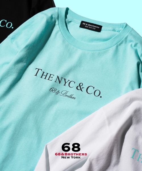 68&brothers(シックスティエイトアンドブラザーズ)の「68&BROTHERS / "THE NYC & CO" PRINT L/S TEE(Tシャツ/カットソー・メンズ・ホワイト/ブラック/ヘザーグレー/ネイビー/アクア/オレンジ/ライトピンク/パープル/ライトグリーン・MEDIUM/LARGE/X-LARGE/XX-LARGE/SMALL)」の6枚目の写真