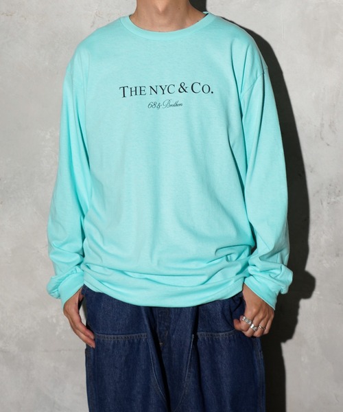 68&brothers(シックスティエイトアンドブラザーズ)の「68&BROTHERS / "THE NYC & CO" PRINT L/S TEE(Tシャツ/カットソー・メンズ・ホワイト/ブラック/ヘザーグレー/ネイビー/アクア/オレンジ/ライトピンク/パープル/ライトグリーン・MEDIUM/LARGE/X-LARGE/XX-LARGE/SMALL)」の19枚目の写真