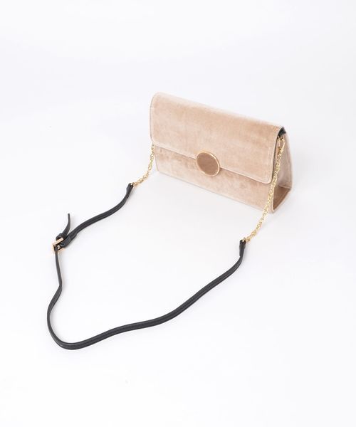 Khaju（カージュ）の「Khaju:2WAYベロアポシェット◇（ショルダーバッグ・レディース・ベージュ/オリーブ/ワイン・ONE SIZE）」の9枚目の写真