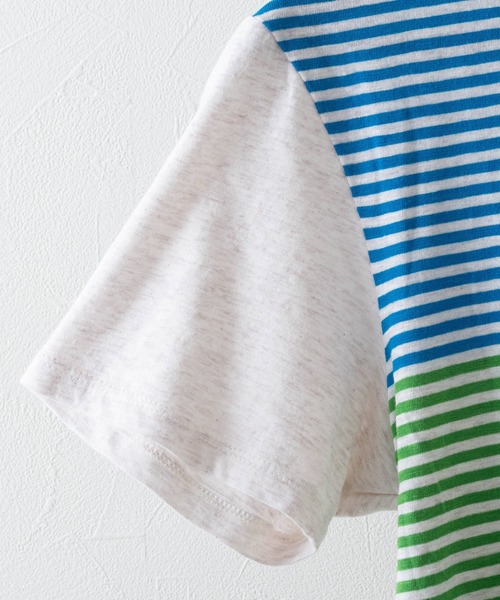 Ben Sherman(ベンシャーマン)の「マルチボーダーTシャツ(Tシャツ/カットソー・メンズ・ホワイト/ネイビー・X-SMALL/SMALL/MEDIUM/LARGE)」の6枚目の写真