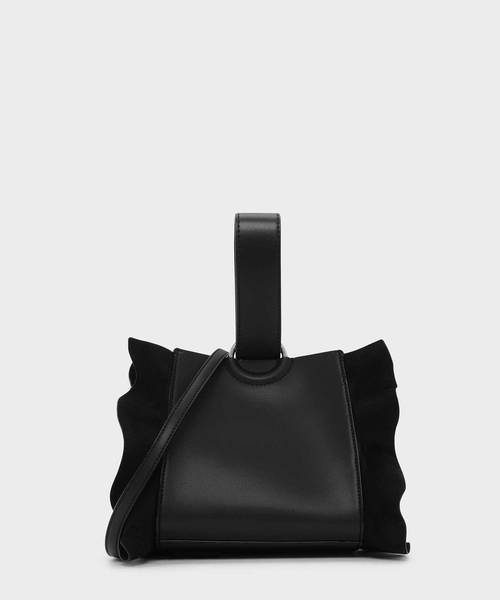 ラッフルディテールリスレットハンドルバッグ / RUFFLE DETAIL