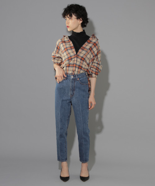 PAGEBOY（ページボーイ）の「ドレスジーンズ（デニムパンツ・レディース・ブラック/サックスブルー/インディゴブルー・SMALL/MEDIUM/LARGE）」の9枚目の写真