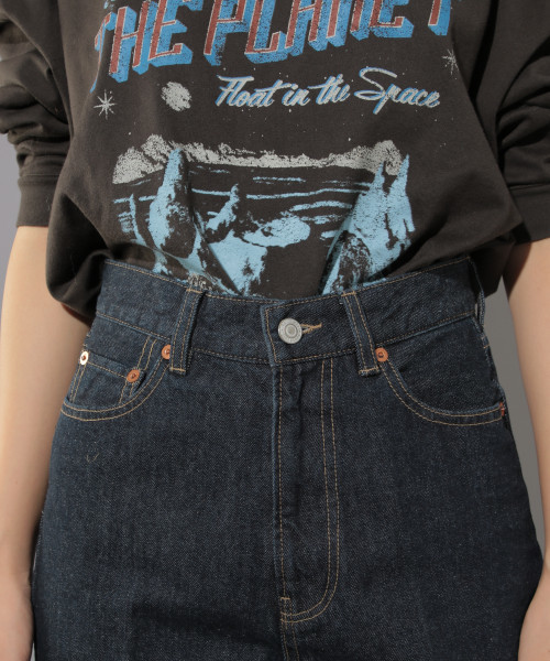 PAGEBOY（ページボーイ）の「ドレスジーンズ（デニムパンツ・レディース・ブラック/サックスブルー/インディゴブルー・SMALL/MEDIUM/LARGE）」の14枚目の写真