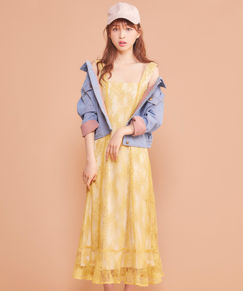 Miia ミーア の キラキラレースロングワンピース ワンピース Wear