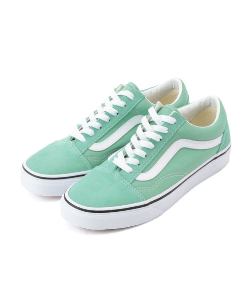VANS(バンズ)の「VANS:OLD SKOOL グリーン/イエロー(スニーカー)」|ライトグリーン