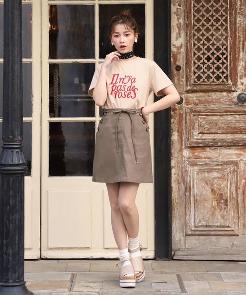 one after another NICE CLAUP（ワンアフターアナザーナイスクラップ）の「アソートロゴプリントTシャツ（Tシャツ/カットソー・レディース・ブラック/ベージュ/オフホワイト・FREE）」の9枚目の写真