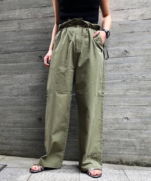 PAGEBOY（ページボーイ）の「リップストップサスツキパンツ（その他パンツ・レディース・カーキ/ブラック/ベージュ・FREE）」の3枚目の写真