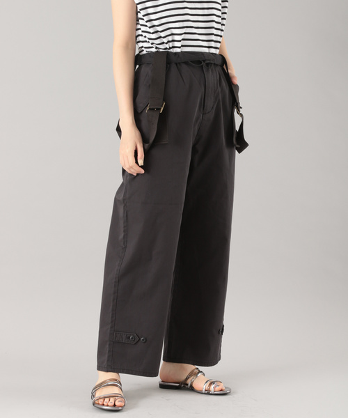 PAGEBOY（ページボーイ）の「リップストップサスツキパンツ（その他パンツ・レディース・カーキ/ブラック/ベージュ・FREE）」の2枚目の写真