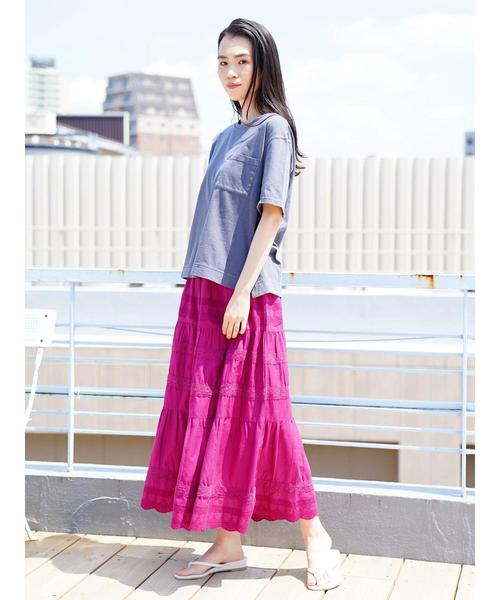 AMERICAN HOLIC(アメリカンホリック)の「切替ティアードレーススカート(スカート・レディース・ブラック/カーキ/ピンク・FREE)」の20枚目の写真