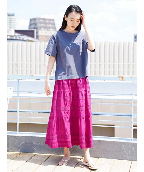 AMERICAN HOLIC(アメリカンホリック)の「切替ティアードレーススカート(スカート・レディース・ブラック/カーキ/ピンク・FREE)」の17枚目の写真