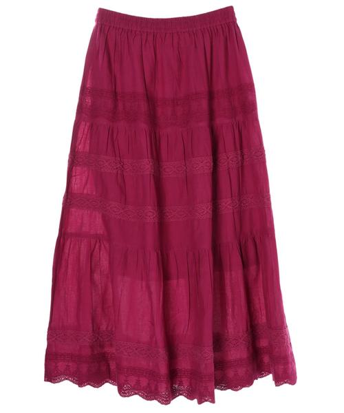 AMERICAN HOLIC(アメリカンホリック)の「切替ティアードレーススカート(スカート・レディース・ブラック/カーキ/ピンク・FREE)」の19枚目の写真