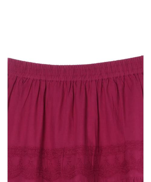 AMERICAN HOLIC(アメリカンホリック)の「切替ティアードレーススカート(スカート・レディース・ブラック/カーキ/ピンク・FREE)」の16枚目の写真