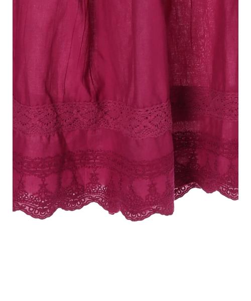 AMERICAN HOLIC(アメリカンホリック)の「切替ティアードレーススカート(スカート・レディース・ブラック/カーキ/ピンク・FREE)」の21枚目の写真