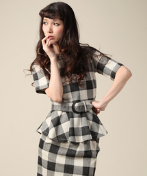 ROSE BUD | LCTT-14142 C/N H/S PEPLUM TOPS(Tシャツ/カットソー)