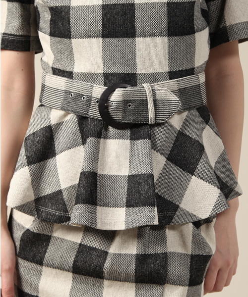 ROSE BUD（ローズバッド）の「LCTT-14142 C/N H/S PEPLUM TOPS（Tシャツ/カットソー・レディース・ホワイト×ブラック/ホワイト×ブルー・ONE SIZE）」の11枚目の写真