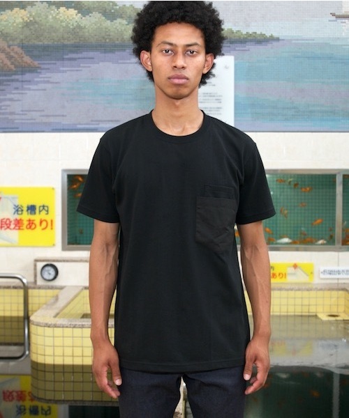 SToL（ストル）の「SToL : SToL Pocket T􏰁-􏰀hirt : ストールポケットＴシャツ（Tシャツ/カットソー・メンズ・ホワイト/ブラック・SMALL/MEDIUM/LARGE）」の2枚目の写真