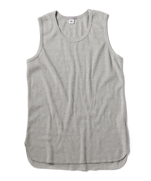 FRUIT OF THE LOOM（フルーツオブザルーム）の「SU:【FRUIT OF THE LOOM×SHIPS】ワッフル ロング タンクトップ（タンクトップ・メンズ・ブラック/グレー/オフホワイト・MEDIUM/LARGE）」の3枚目の写真