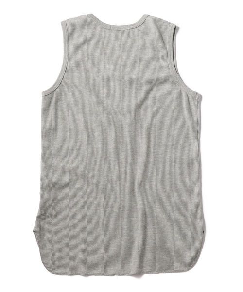 FRUIT OF THE LOOM（フルーツオブザルーム）の「SU:【FRUIT OF THE LOOM×SHIPS】ワッフル ロング タンクトップ（タンクトップ・メンズ・ブラック/グレー/オフホワイト・MEDIUM/LARGE）」の12枚目の写真