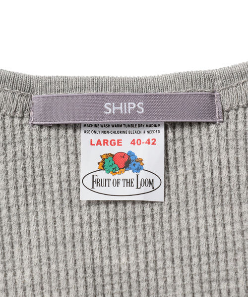 FRUIT OF THE LOOM（フルーツオブザルーム）の「SU:【FRUIT OF THE LOOM×SHIPS】ワッフル ロング タンクトップ（タンクトップ・メンズ・ブラック/グレー/オフホワイト・MEDIUM/LARGE）」の11枚目の写真
