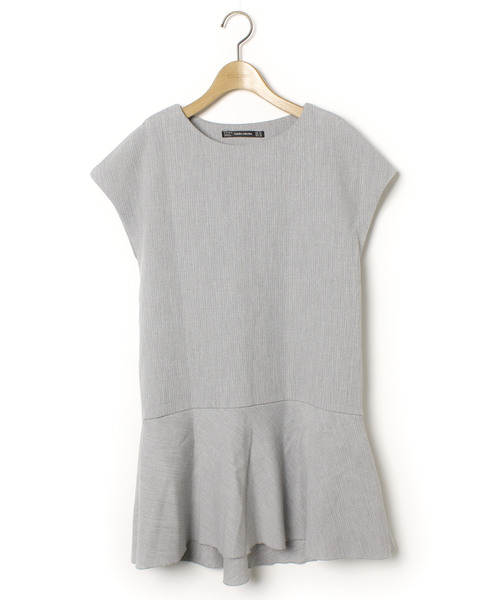 セール ブランド古着 ストライプ柄半袖ワンピース ワンピース Zara Trf ザラティーアールエフ のファッション通販 Zozoused